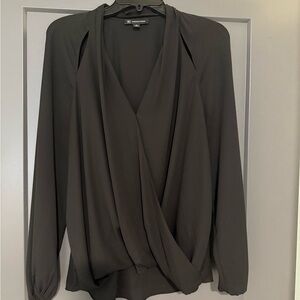 Classic Black Polyester Top by INC